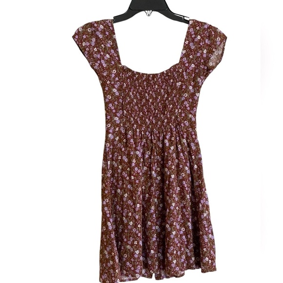 AEROPOSTALE Floral Boho Chic Fit/Flare Dress Frock Cottagecore Size XS - Picture 5 of 13